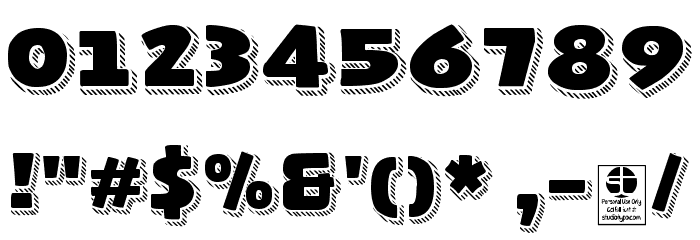Naughty Squirrel Shadowed Demo Font OTHER CHARS