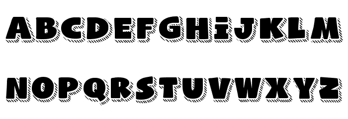 Naughty Squirrel Shadowed Demo Font LOWERCASE
