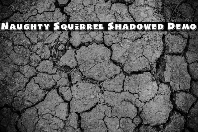 Naughty Squirrel Shadowed Demo フォント examples