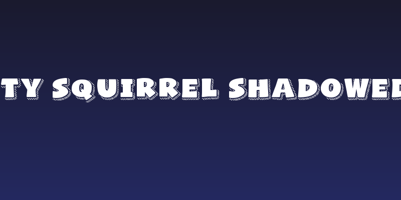 Naughty Squirrel Shadowed Demo Social Header