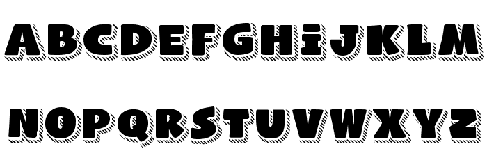 Naughty Squirrel Shadowed Demo Font LOWERCASE
