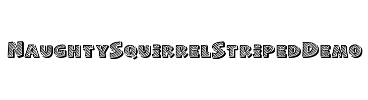 Naughty Squirrel Striped Demo  لخطوط تنزيل