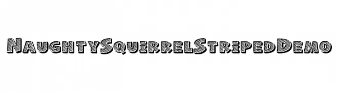 Naughty Squirrel Striped Demo  font caratteri gratis