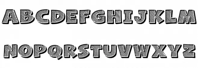 Naughty Squirrel Striped Demo Font Litere mari