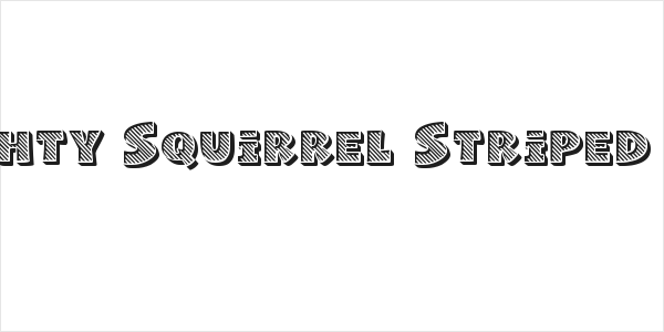 Naughty Squirrel Striped Demo Logo