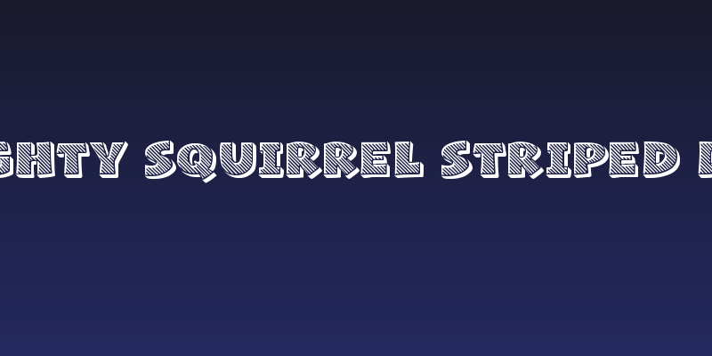 Naughty Squirrel Striped Demo Social Header