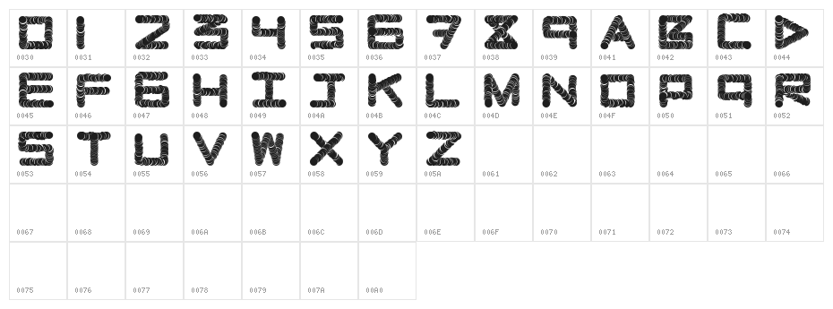 NaughtyPipe Character Map