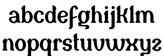 Naula Font LOWERCASE