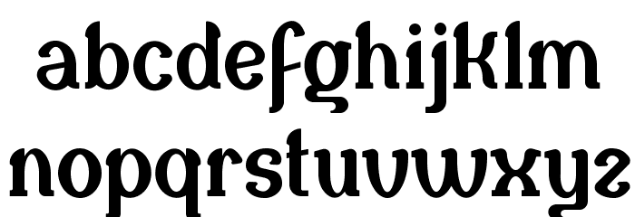 Naula Font LOWERCASE