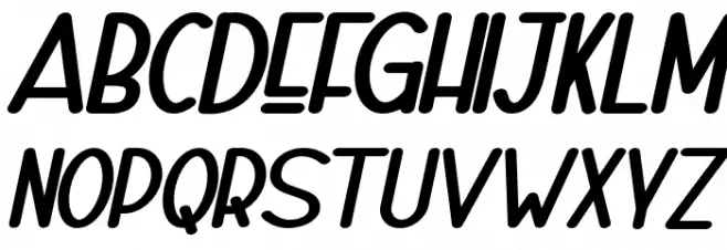 Naura-BoldSlant_DEMO Schriftart Groß
