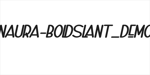 Naura-BoldSlant_DEMO Logo