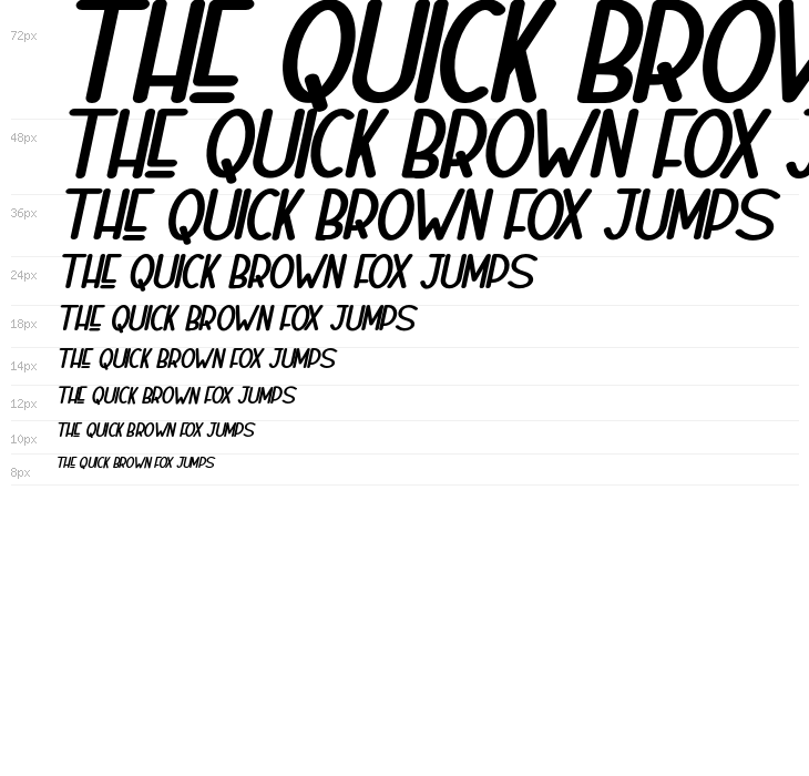 Naura-BoldSlant_DEMO Waterfall