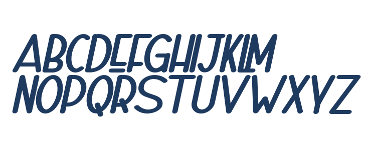 Naura-BoldSlant_DEMO Lowercase