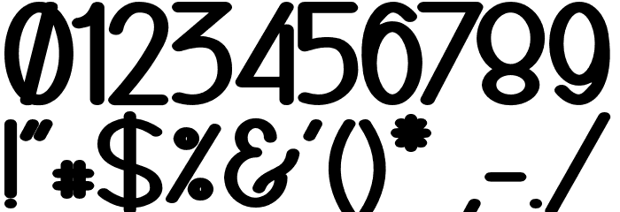 Naura-Bold_DEMO Font OTHER CHARS