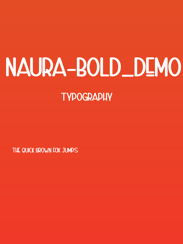 Naura-Bold_DEMO Poster