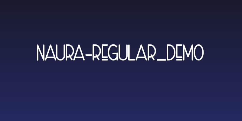 Naura-Regular_DEMO Social Header