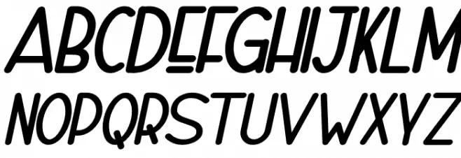 Naura-SemiBoldSlant_DEMO Schriftart Kleinbuchstaben