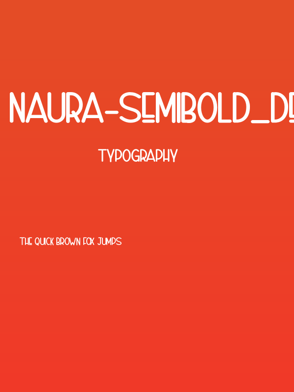 Naura-SemiBold_DEMO Poster