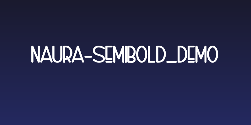 Naura-SemiBold_DEMO Social Header
