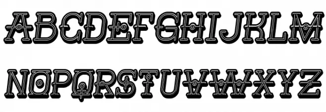 Nautica 3D Italic خط أحرف كبيرة