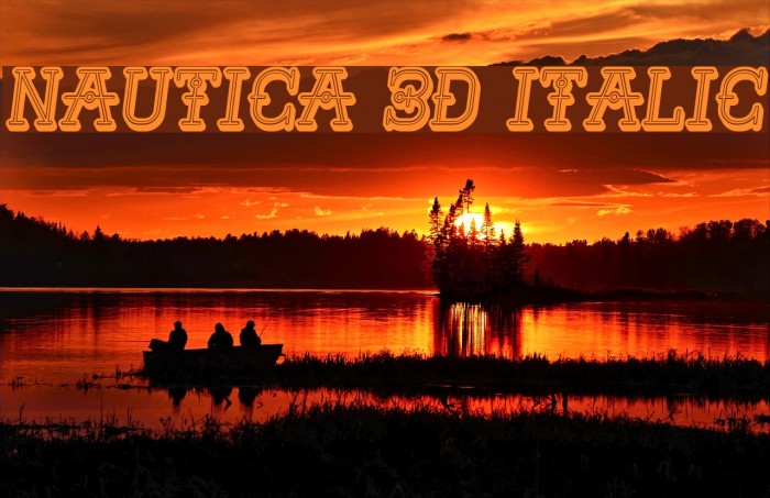 Nautica 3D Italic Example 2