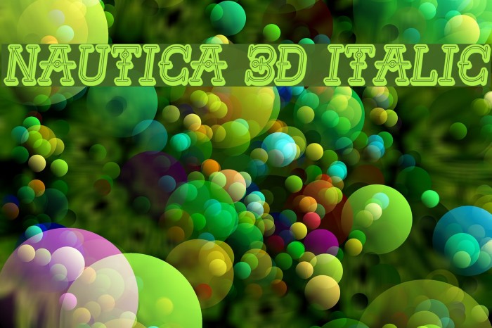Nautica 3D Italic Example 3