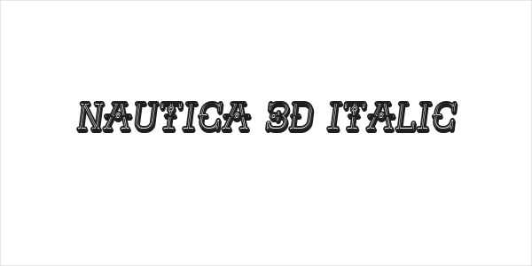 Nautica 3D Italic Logo