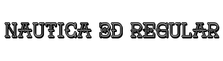 Nautica 3D Regular  नि: शुल्क फ़ॉन्ट्स डाउनलोड
