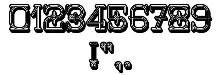 Nautica 3D Regular Font OTHER CHARS