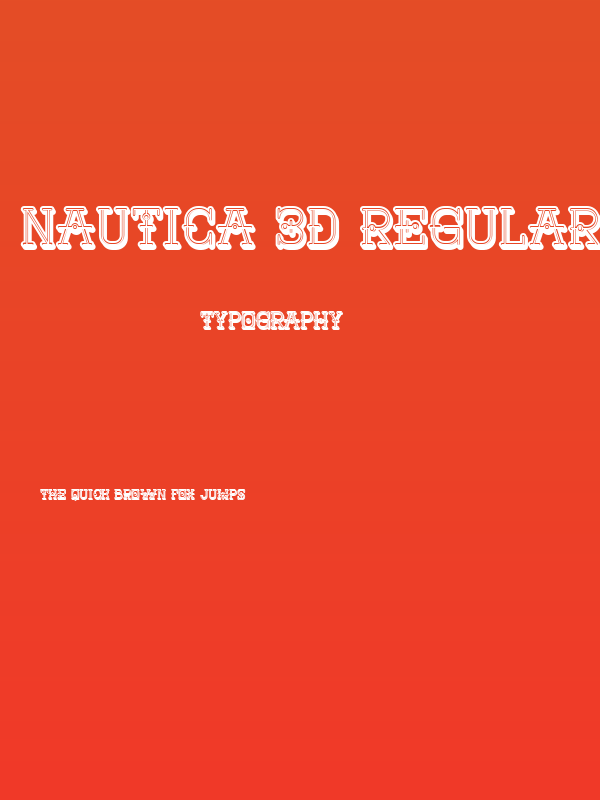 Nautica 3D Regular Poster