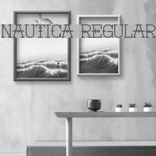 Nautica Regular Font examples