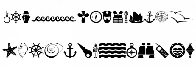 Nautical 字体 大写