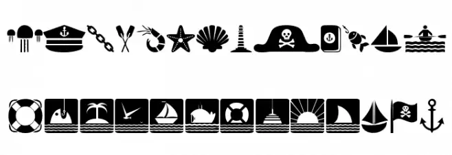 Nautical Fuentes MINÚSCULAS
