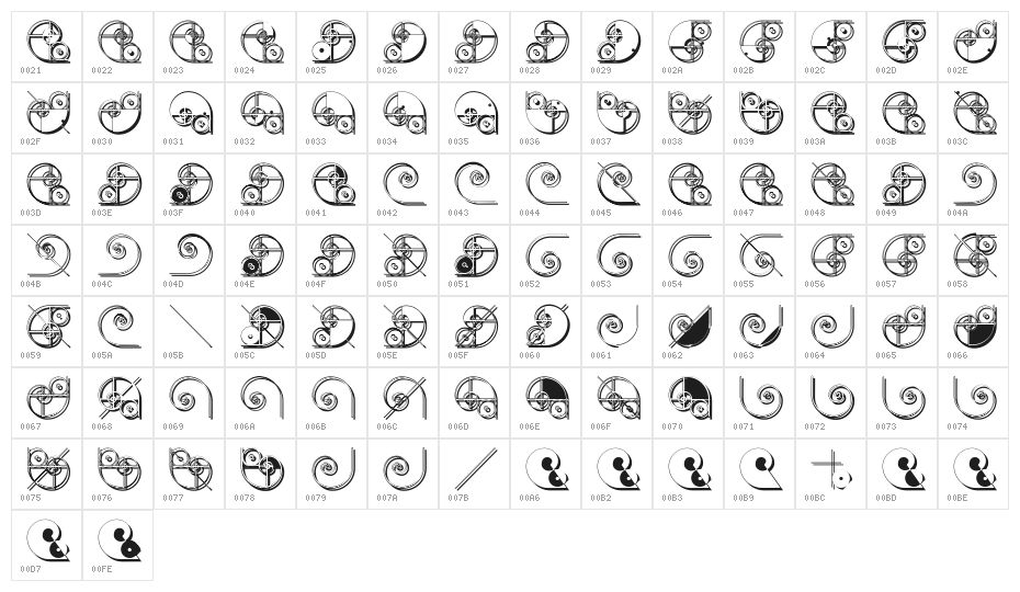 NautilusTwo Character Map