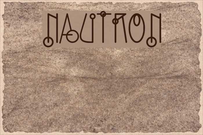 Nautron Font examples