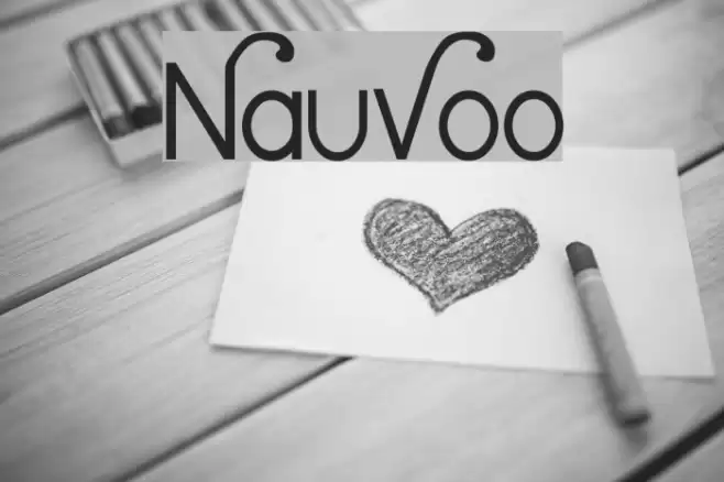 Nauvoo Font examples