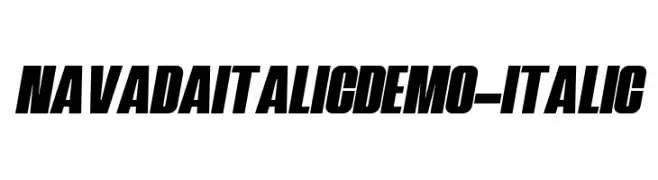 NavadaItalicDemo-Italic  Скачать бесплатные шрифты