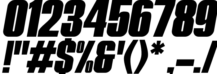 NavadaItalicDemo-Italic Font OTHER CHARS
