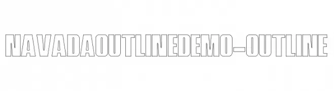 NavadaOutlineDemo-Outline  フリーフォントのダウンロード