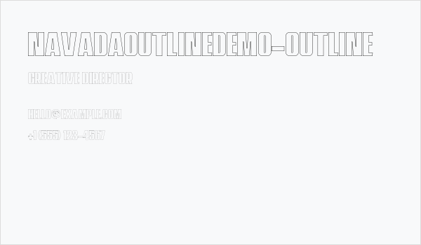 NavadaOutlineDemo-Outline Business Card