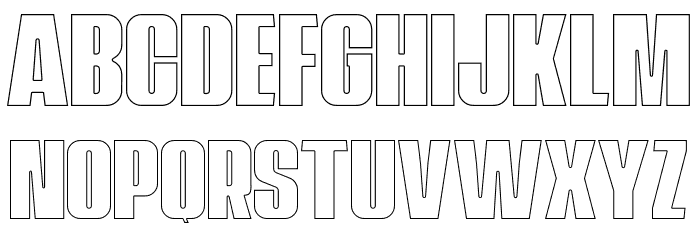 NavadaOutlineDemo-Outline Font LOWERCASE