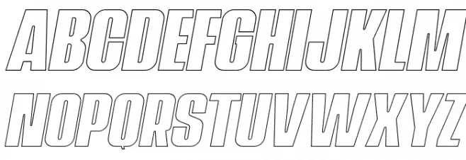 NavadaOutlineItalicDemo-OutlineItalic Schriftart Groß