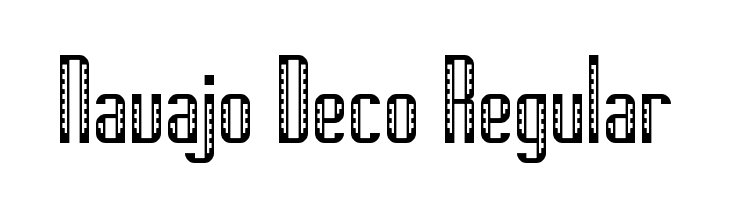Navajo Deco Regular  font caratteri gratis
