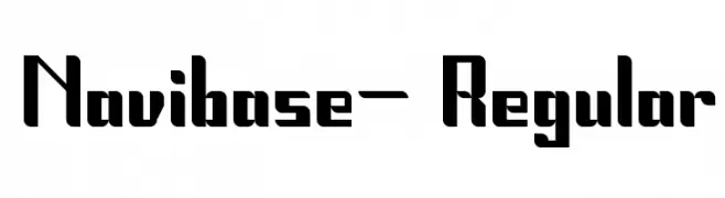 Navibase- Regular  Скачать бесплатные шрифты