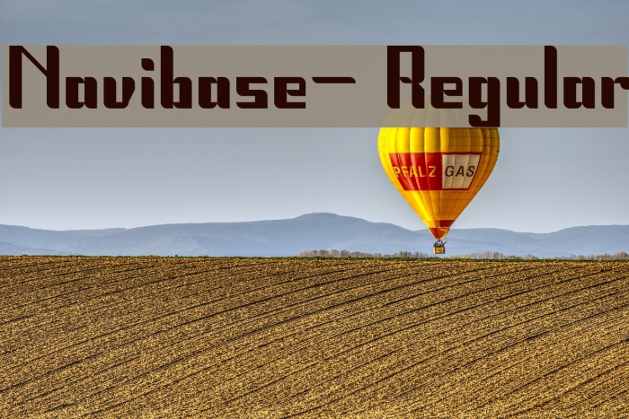 Navibase- Regular Font examples