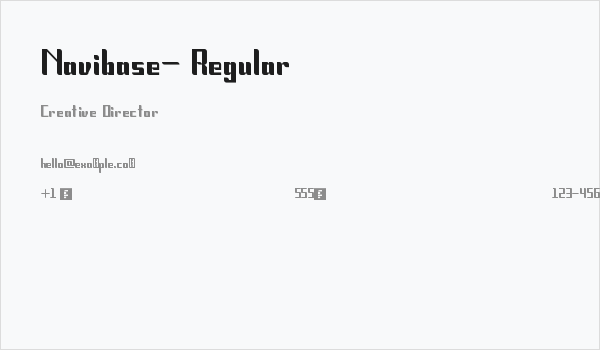 Navibase- Regular Business Card