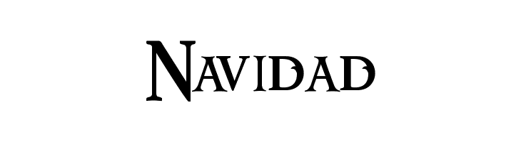 Navidad  Frei Schriftart Herunterladen