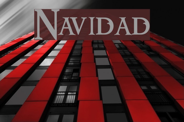 Navidad Font examples