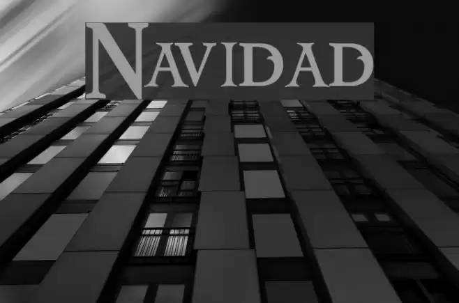 Navidad Font examples