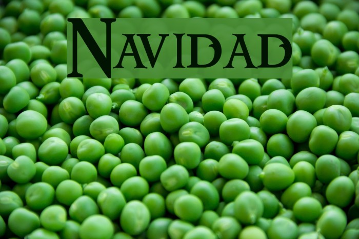 Navidad Font examples